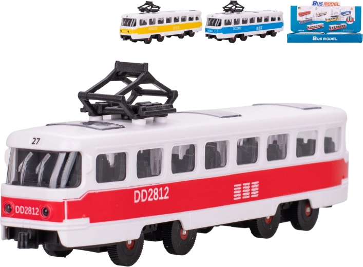 Kinder-Straßenbahn mit Schwungradantrieb 17 cm