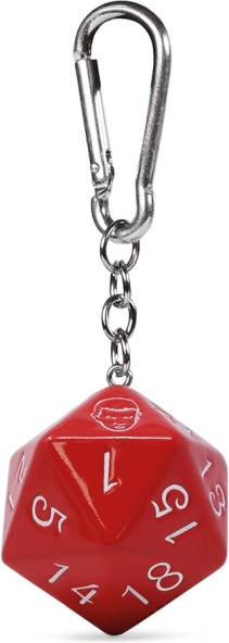 3D-Schlüsselanhänger Stranger Things D20 mit Karabiner