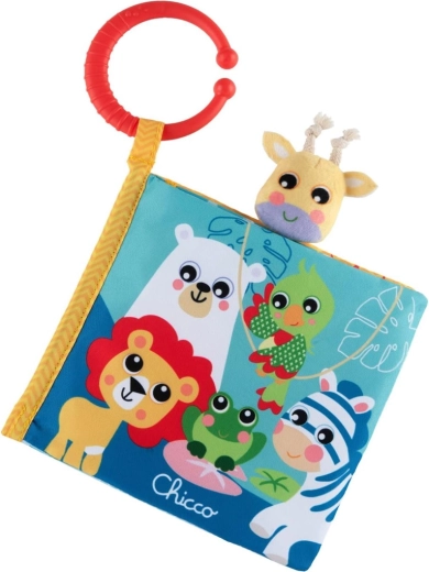 Chicco Textil-Sinnesbuch mit Tieren 3m+