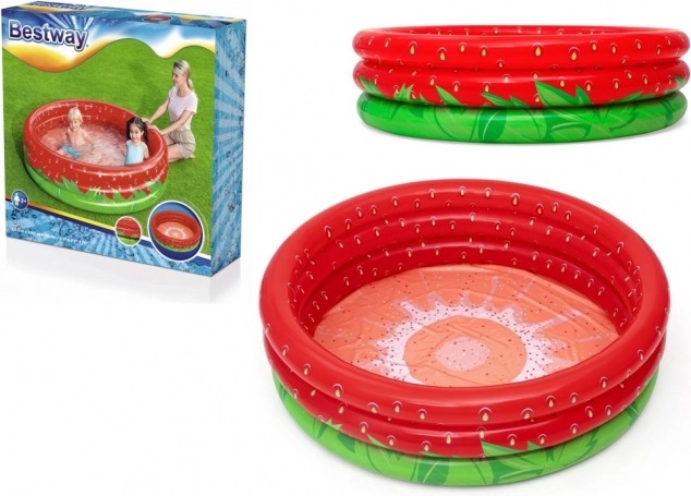 Aufblasbares Kinderplanschbecken Erdbeere 160 × 38 cm BESTWAY
