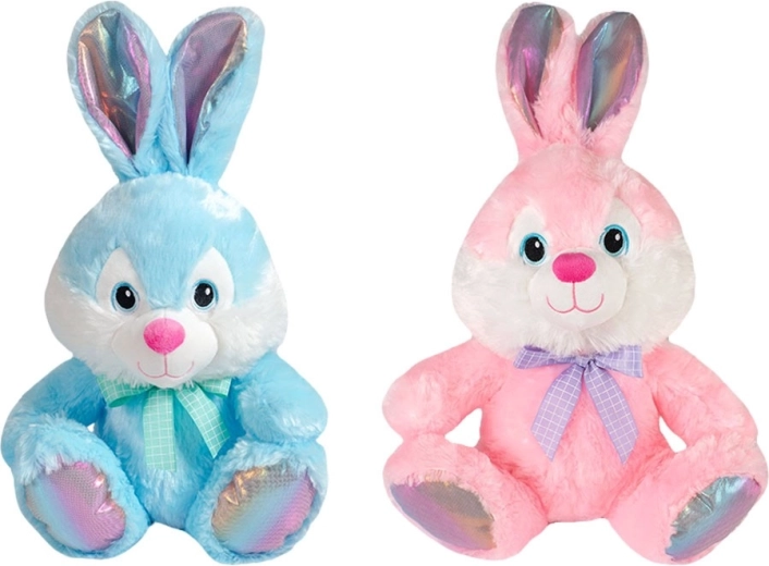 Sitzender Plüschhase 43 cm – rosa oder blau