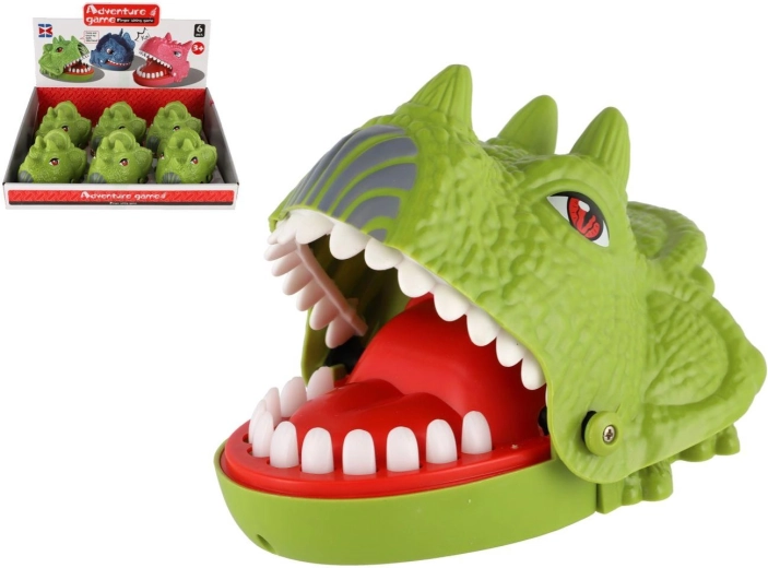 Reaktionsspiel „Fingerbeißen“ Dino