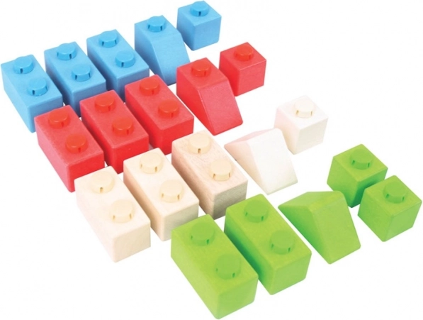 Bigjigs Baby Holz Baukasten Primary Set