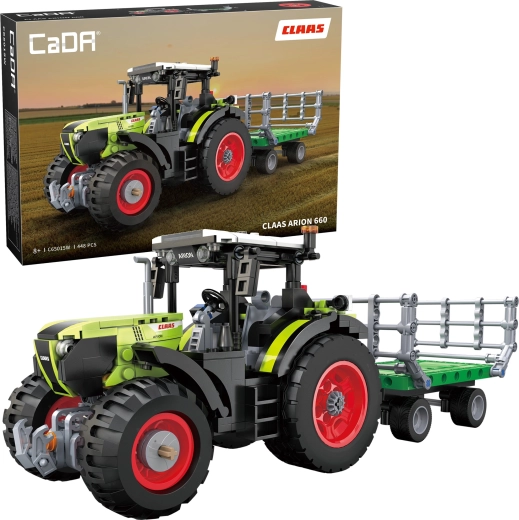 CaDA Baukasten Traktor Claas Arion 660 (448 Teile)