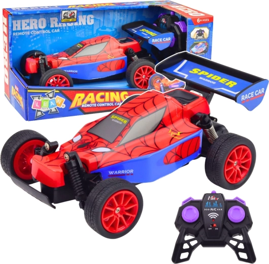 RC Superhelden-Rennauto 2.4G mit Licht und Sound – rot