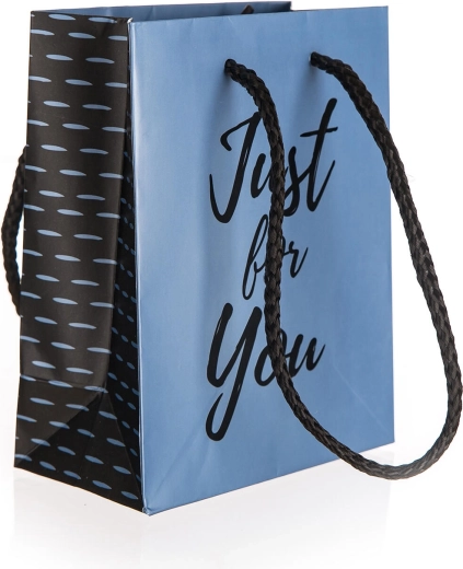 Geschenktasche Just For You Blue S 11 × 14 × 6 cm