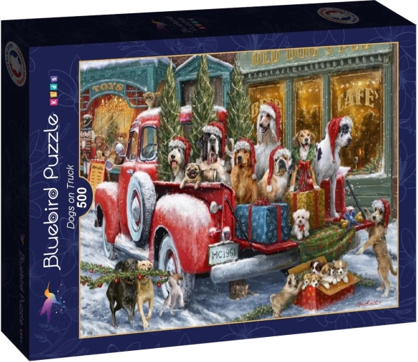 Bluebird Puzzle Hunde im Lastwagen 500 Teile