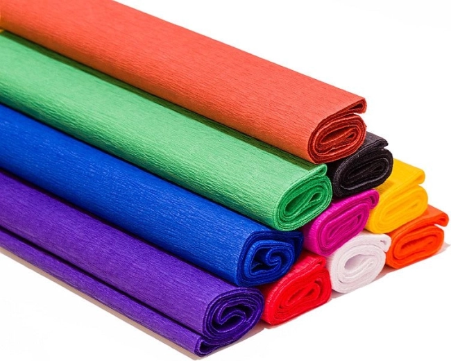 Krepppapier Mix Farben 0,5 × 2 m