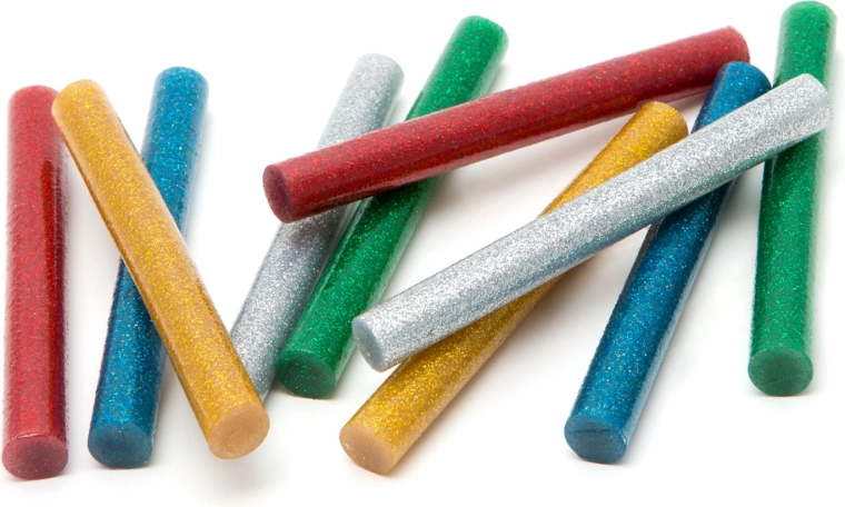 Farbige Glitzer-Heißklebesticks für Klebepistolen, 11 mm – 1 Stück