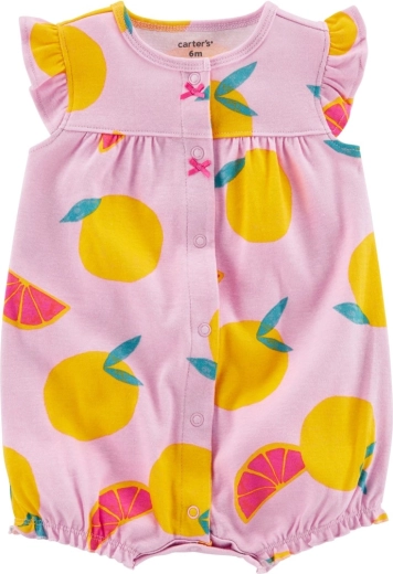 Carter's Sommer-Spieler mit kurzen Ärmeln Purple Lemon, für Mädchen, Gr. 56