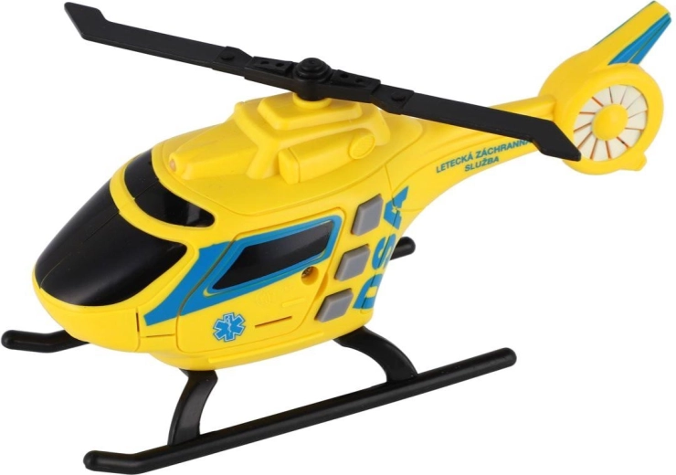 Hubschrauber des DSA-Luftrettungsdienstes mit Licht und Sound