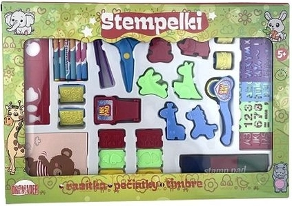 Kreativ-Stempelset im Koffer für Kinder