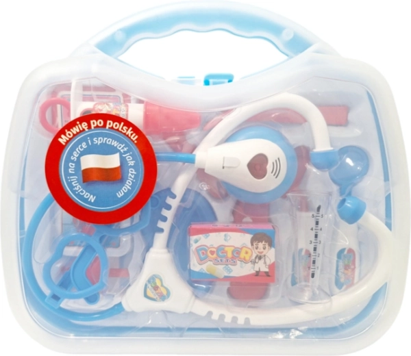 Arztset mit polnischem Sprachmodul und leuchtendem Stethoskop