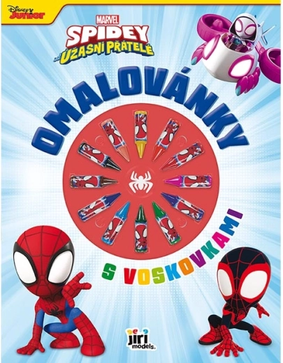 Malbuch mit Wachsmalstiften Spidey
