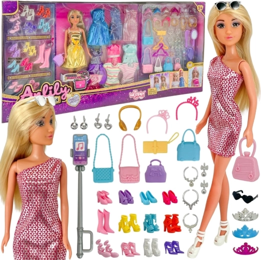 WOOPIE ROYAL Modepuppe Lili mit Kleidern und Accessoires