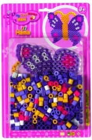 Bügelperlen Hama Maxi Schmetterling 250 Stk mit Platte