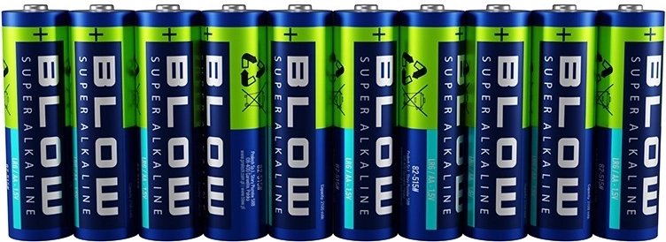 BLOW Super-Alkaline-Batterien AA (LR6) 10 Stk.