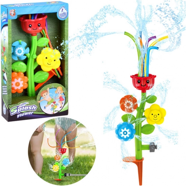 Fröhlicher Blumen-Kinderwasser-Sprinkler