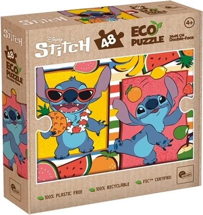 Lisciani beidseitiges Eco-Puzzle Stitch (48 Teile)