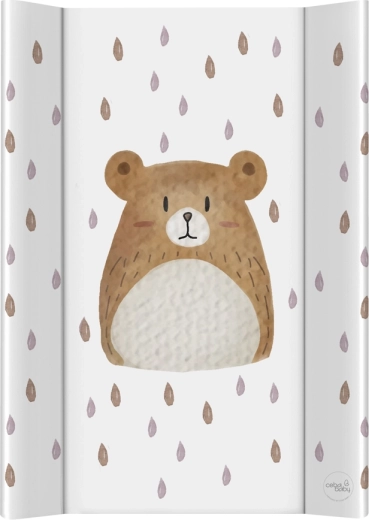 Ceba Baby doppelseitige Wickelauflage mit fester Platte 50 × 70 cm Basic Bear Buddy