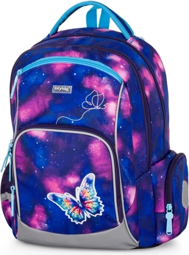 Schulrucksack Oxy Go Schmetterling, ergonomisch und leicht