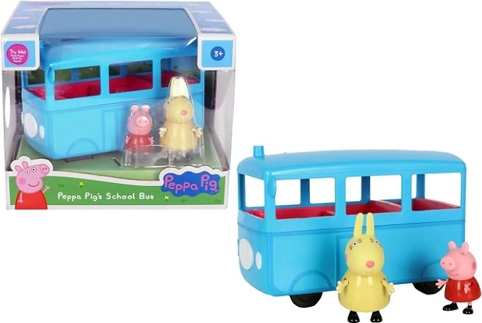 Peppa Pig Schulbus mit Sound mit 2 Figuren