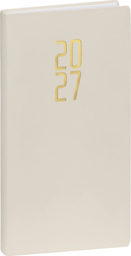Notique Taschenkalender Ponza 2027 creme 9 × 15,5 cm