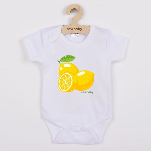 New Baby Baby-Body mit Lemon-Print, Kurzarm, Größe 80 (9–12 Monate)
