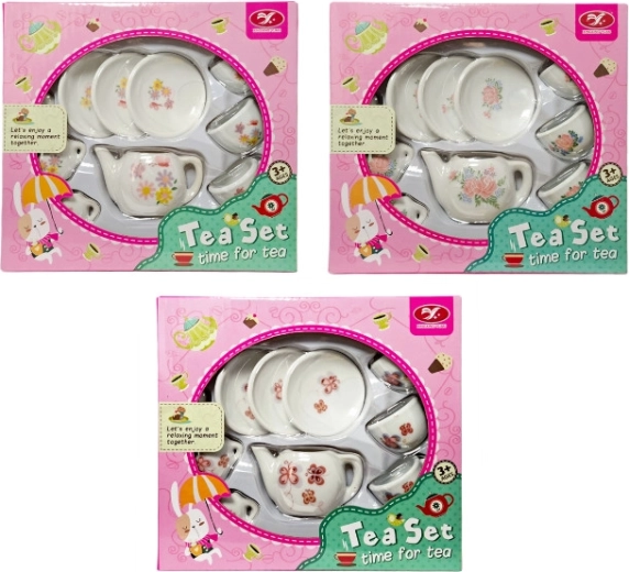 Porzellan-Teeservice für Kinder mit Blumen- oder Schmetterlingsmotiven