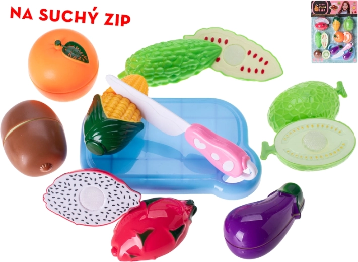 Obst- und Gemüse-Set mit Klettverschluss für Kinder