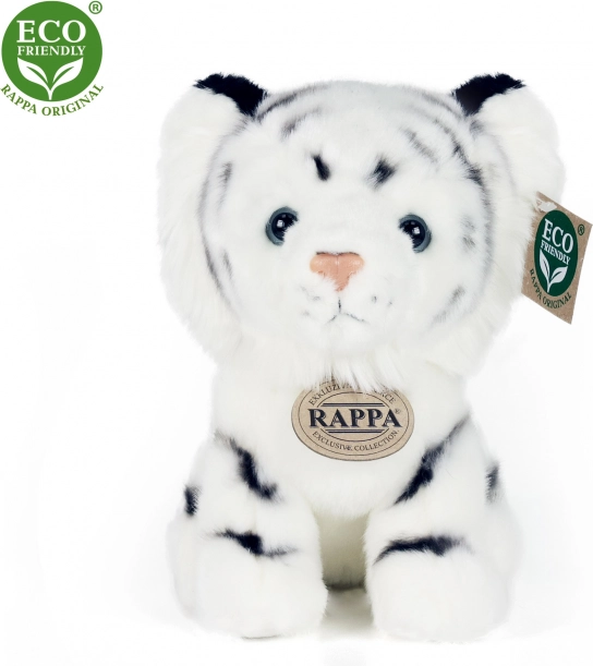 Weißer Plüsch-Tiger 18 cm ÖKOLOGISCH