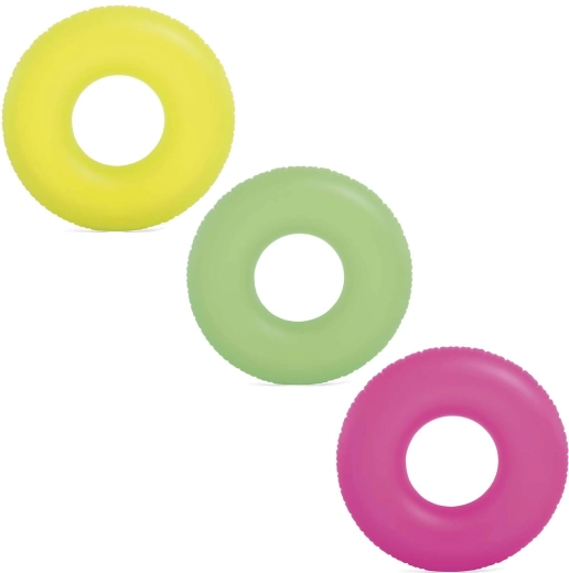Aufblasbarer Schwimmring Neon 91 cm – rosa INTEX