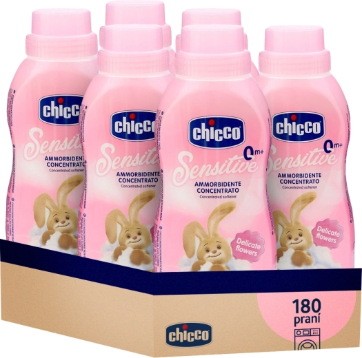 Chicco Weichspüler Baby Sensitive Blumige Umarmung, konzentriert 750 ml (6×30 Waschgänge)