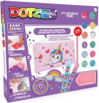 Kreativset Einhorn mit glitzernden Diamanten