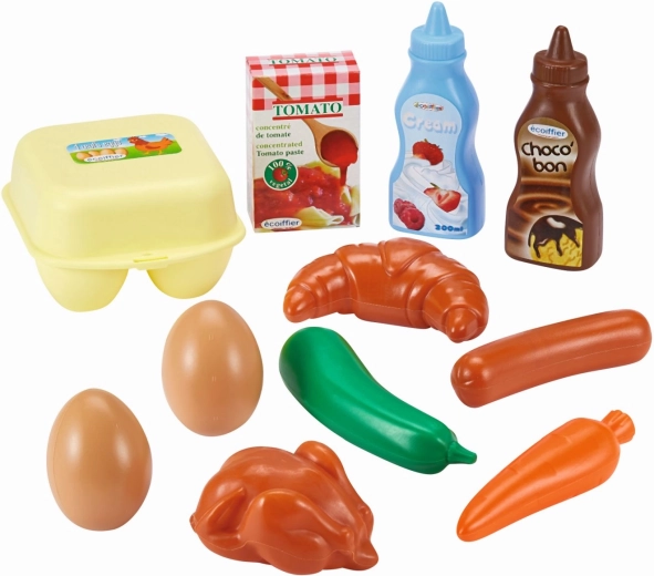 Écoiffier Kinderfrühstück im Netz, Lebensmittelsatz 11-teilig