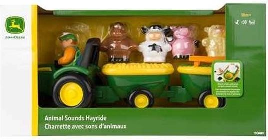 Tomy John Deere Sound-Traktor mit Tieren