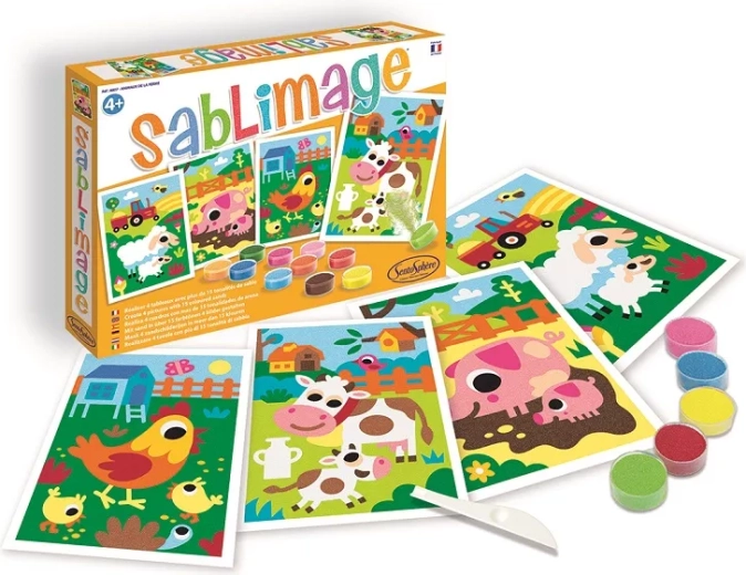 Sentosphere Sablimage mini Sandbilder – Bauernhoftiere