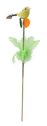 Osterdeko am Stab – Vögelchen mit Federchen 30 cm (Farbmix)