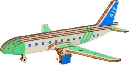 Holz 3D Puzzle Verkehrsflugzeug