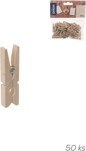 Dekorative Mini-Holzklammern 50 Stk.