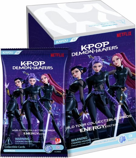 K-pop Demon Hunters – Energy Edition – Sammler-Boosterbox für Karten (12 Packs)
