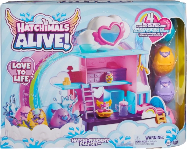 Hatchimals Spielset Regenbogenwelt im Wasser schlüpfend