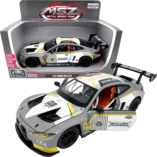 Metallmodell 1:24 BMW M4 GT3 – silbergrau