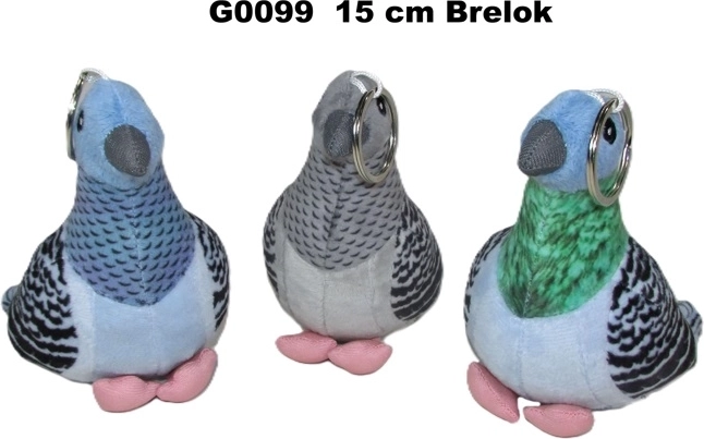 Plüsch-Anhänger Taube 15 cm (3 Varianten)