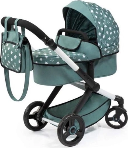 Bayer Kombi-Puppenwagen Xeo grün mit Sternchen