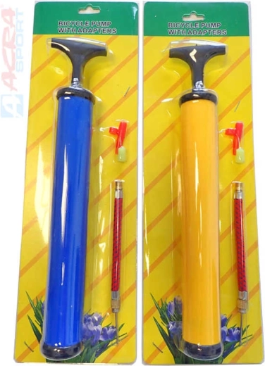 Acra Handpumpe für Bälle 30 cm im Blister – 1 Stück