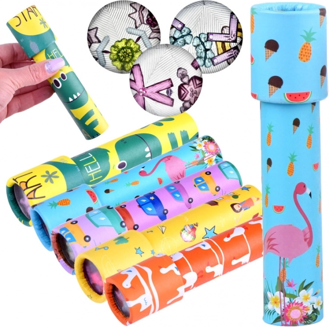Buntes drehbares Kaleidoskop für Kinder 15 cm - 1 Stück