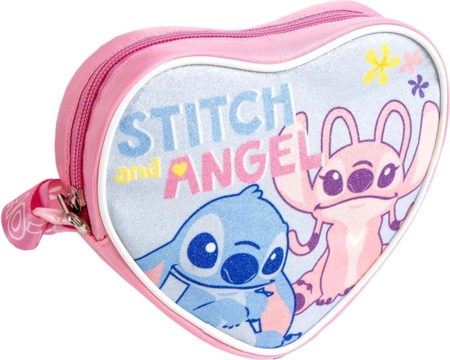 Disney Stitch Kinderhandtasche in Herzform zum Umhängen