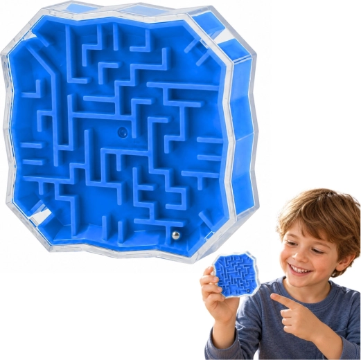 Logikspiel Kugellabyrinth blau