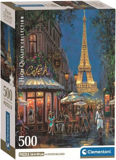 Clementoni Puzzle Paris – Café bei dem Eiffelturm, 500 Teile
